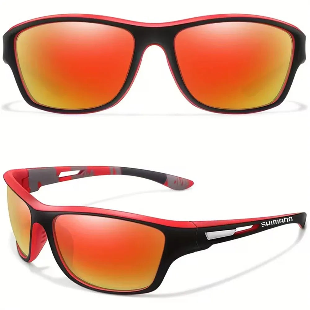 Sunglasses Gear Accessories: Shimano UV400 Unisex Polarized Protective Outdoor Sports Sunglasses / Rungear