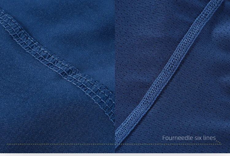 Men's 2 in 1 High Waist Training Gym Fitness Workout Sports Shorts Pants Double Layer B233