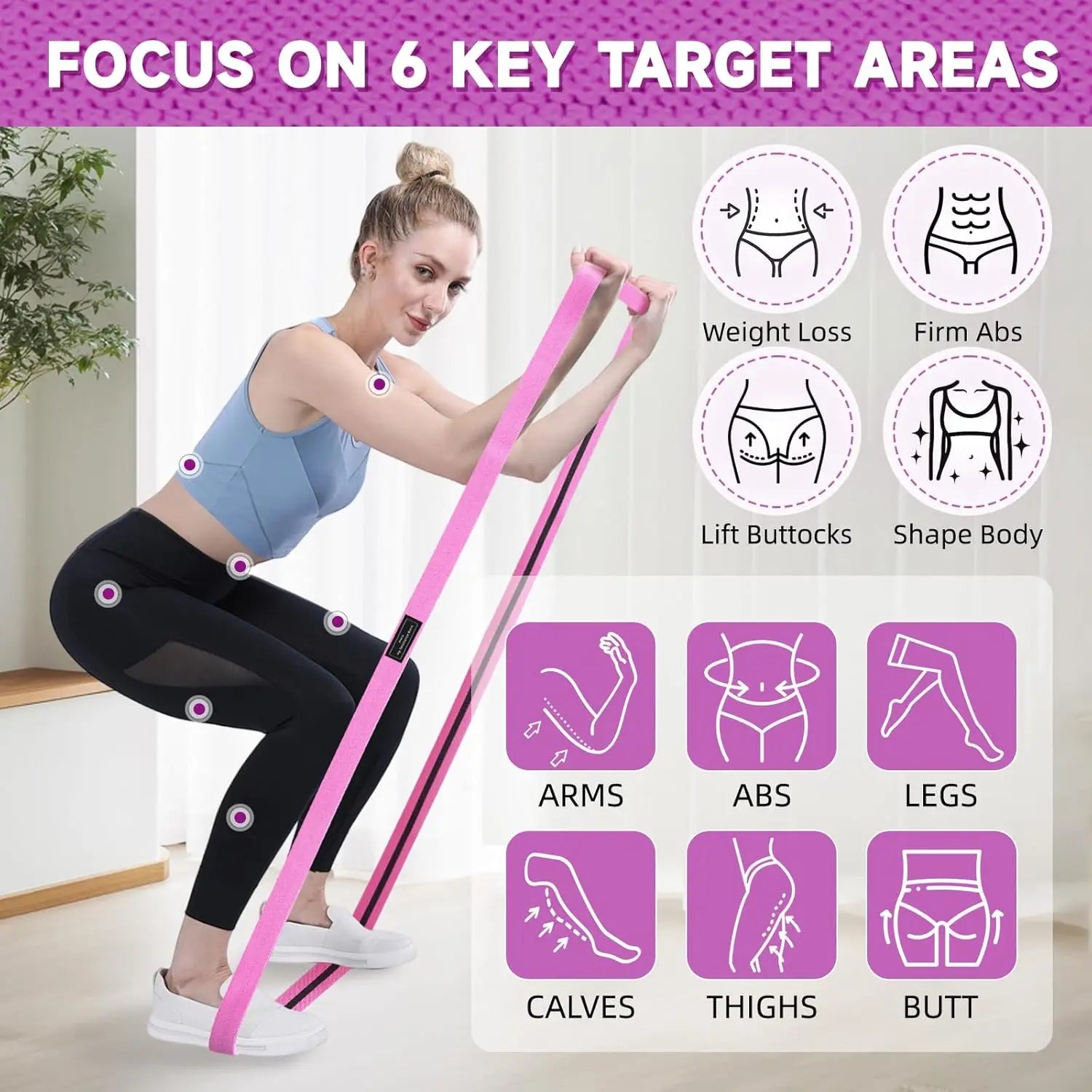 Running Recovery Gear: Unisex Resistance Bands, Set of 3 Stretch Bands / Rungear