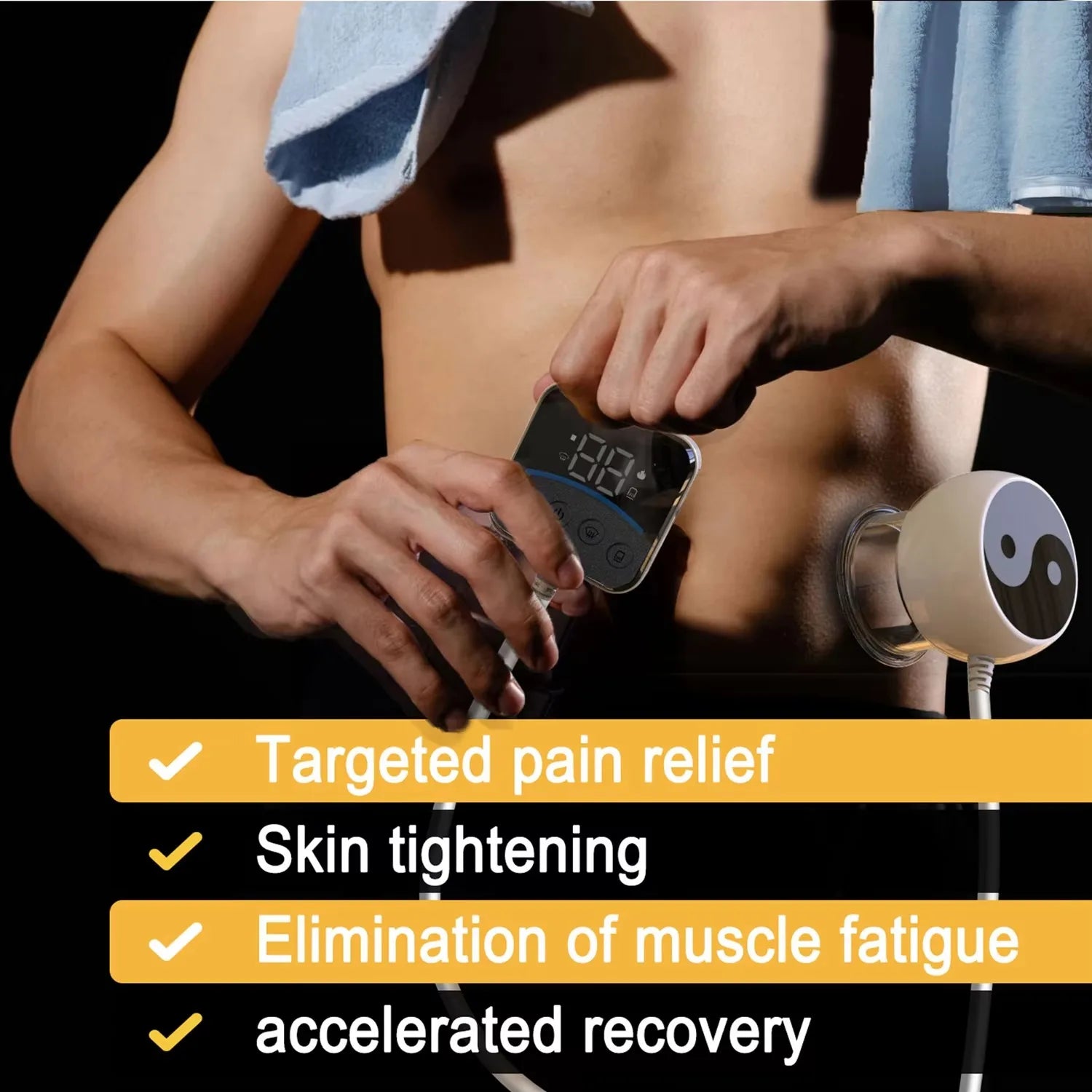 Running Tech Accessories: NEW Intelligent Vacuum Cupping Therapy - Remote Controlled Cupping Device, Smart Electric Gua Sha Cupping Machine / Rungear