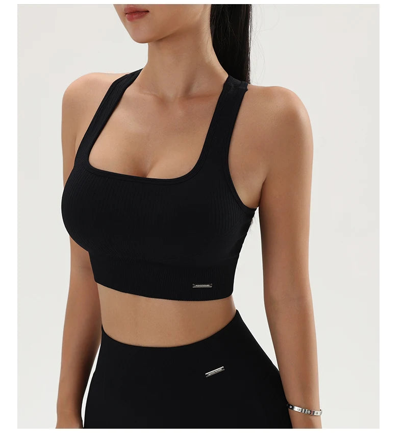 Women's Bra Apparel: Solid Color, Sweat Absorbent, Quick Dry, Fitness Sports Bras  NAQIYAYABEI