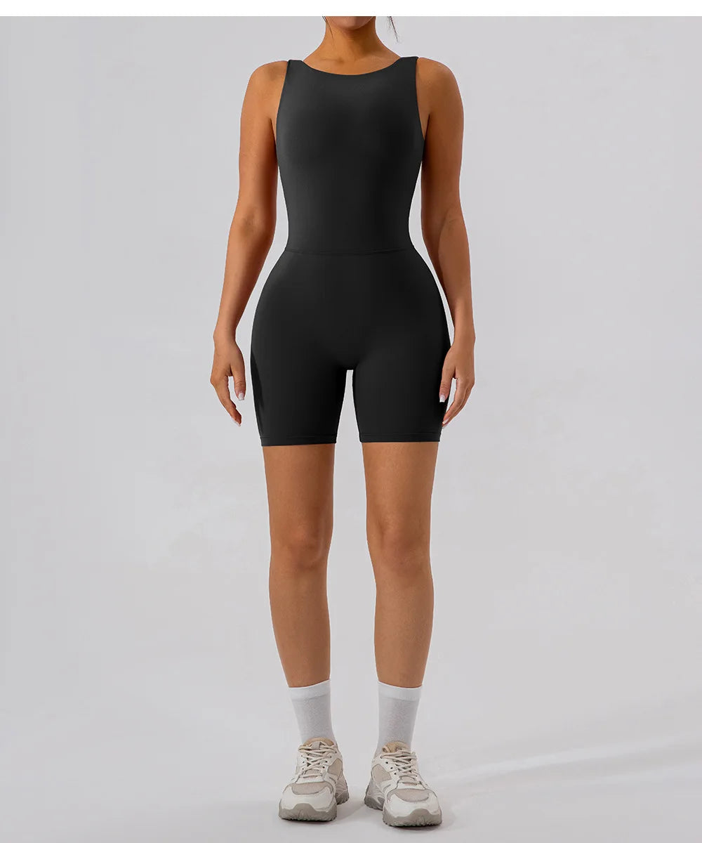 Women's Activewear Apparel:  Fitness Sports Jumpsuits Workout Outfit, Push-Up Activewear / Rungear