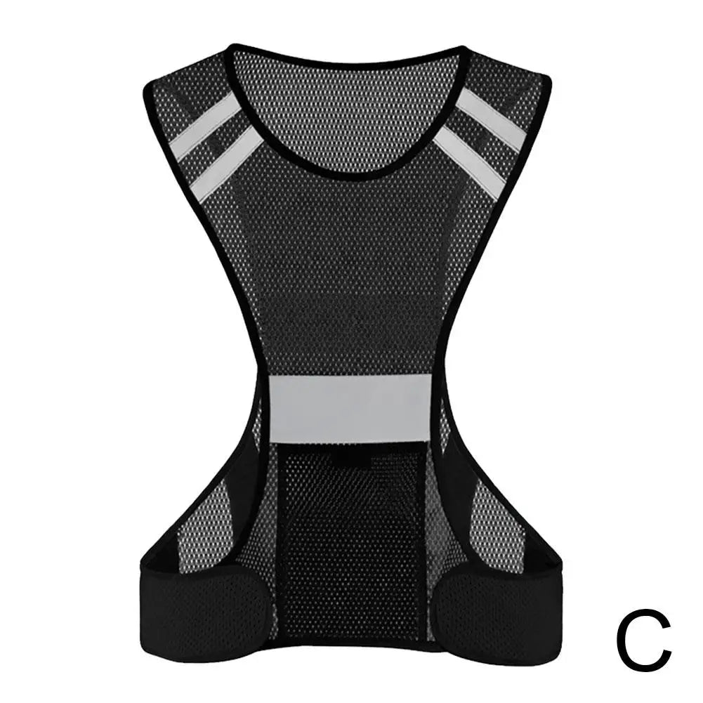 New Night Reflective Walking Running Hiking Safety Vest for Men Women Children