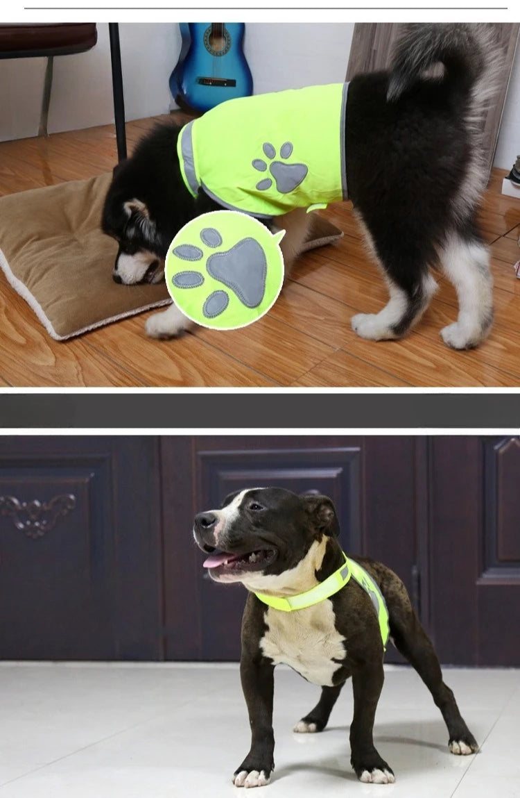 Reflective Dog Gear: Breathable, Safety Outdoor Walking Running Vests For Small, Medium, Large Dogs / Rungear