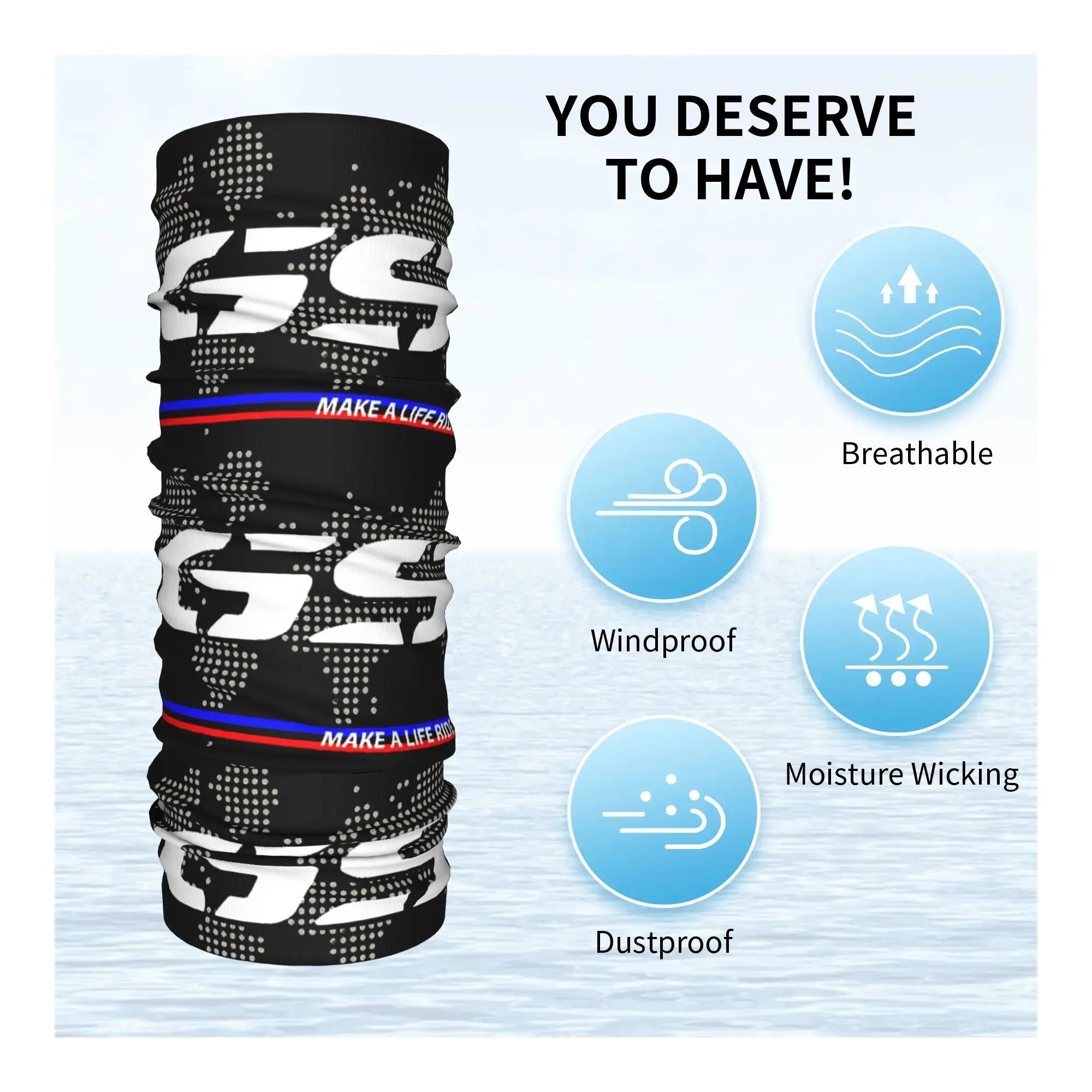 Winter Hat Accessories: Unisex, Warm, Custom GS Bandana Neck Gaiter for Ski Hunting / Rungear