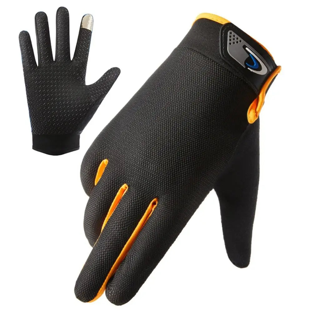 Running Gloves Gear: Ice Silk, Sun Protection, Touch Screen Full Finger Gloves / Rungear