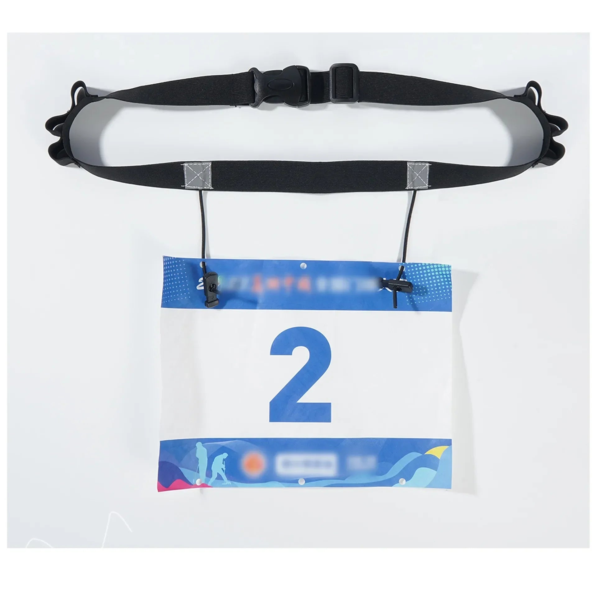 Running Accessories: 1PC Unisex Number Belt, Racing Belt With Gel Holder / Rungear