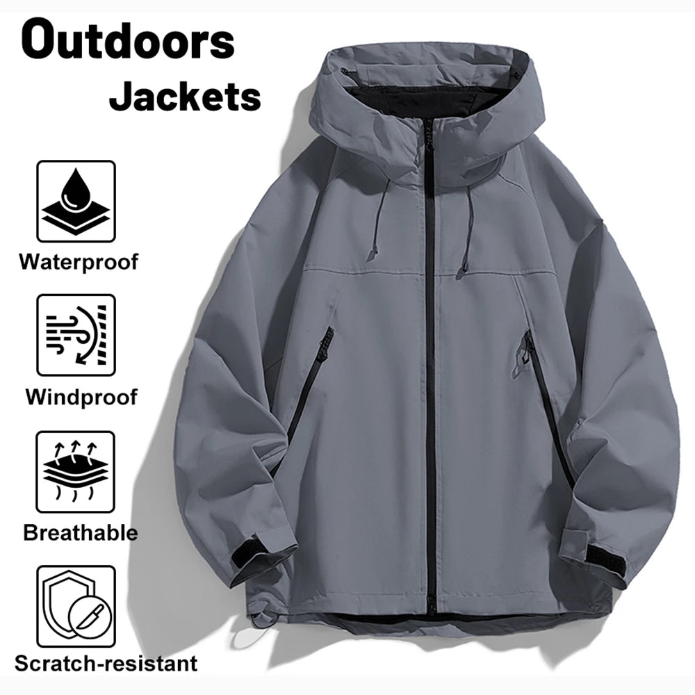 Women's Waterproof Windbreaker Outdoor Sport Rain Coat Hiking Camping Climbing Trekking