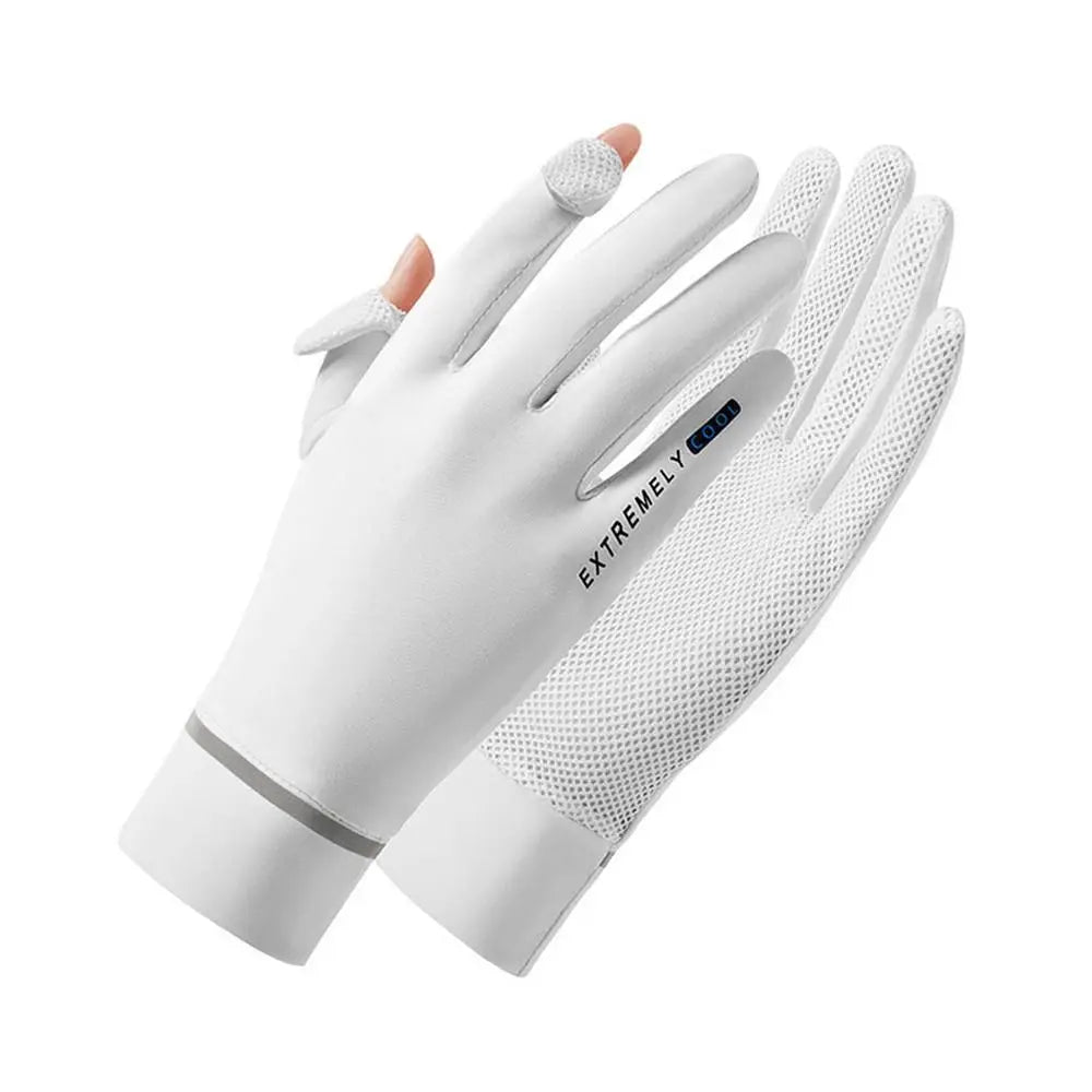 Women's Running Gloves: Ice Silk Sun Protection Anti-UV Gloves / Rungear