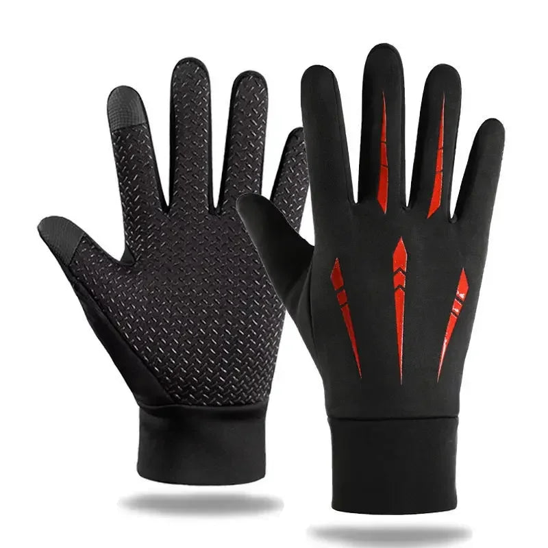 Winter Running Gear: Unisex Gloves, Copper Fibre, Spandex Touch Screen Tipped Gloves / Rungear