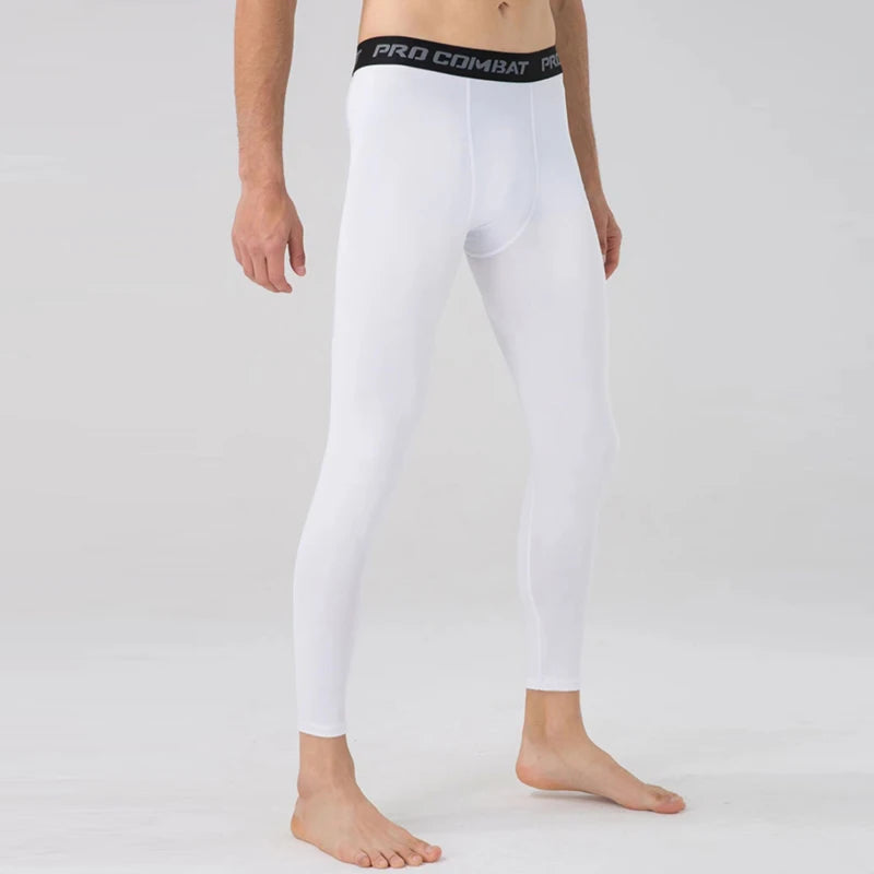 Men's Compression Apparel: Cool Dry, Sports Athletic Compression Workout Running Leggings / Rungear