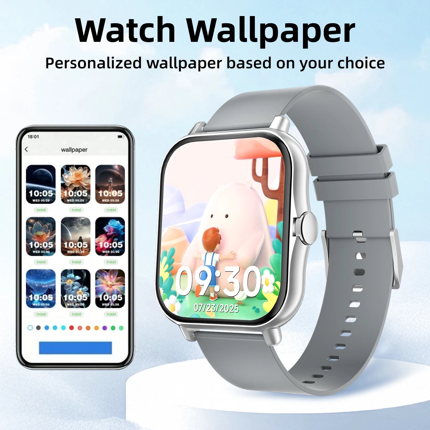 Rungear Tech Accessories: 2025 Unisex New Wireless Smartwatch With 1.83‘‘HD Screen, Call, Sports Fitness Tracker / Rungear