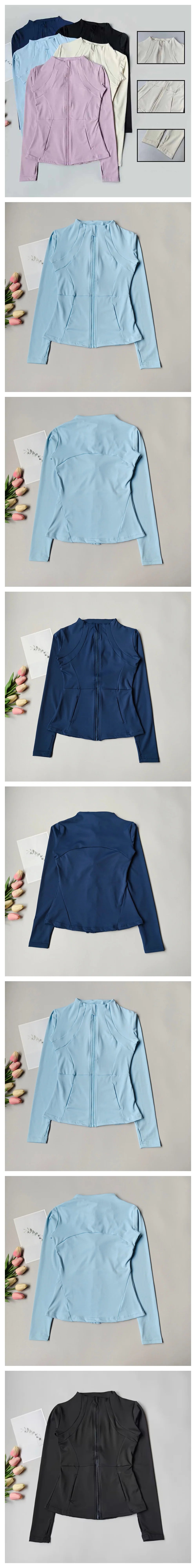 Women's Running Apparel: Breathable, Quick Dry, Slim Fit, Long Sleeved Workout Jacket Top / Rungear