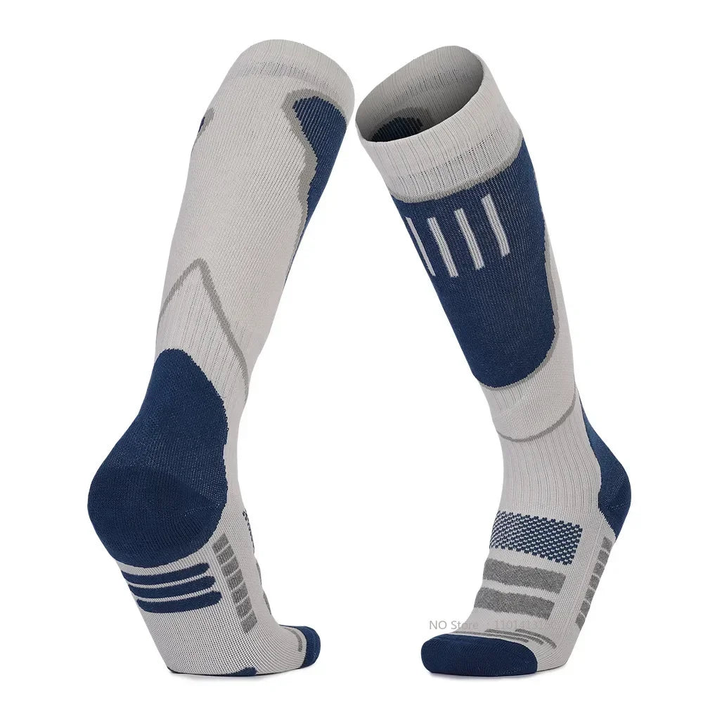 Running Compression Socks: 1 PR Unisex, Winter Merino Wool, Thermal Long Compression Socks for Running, Hiking / Rungear