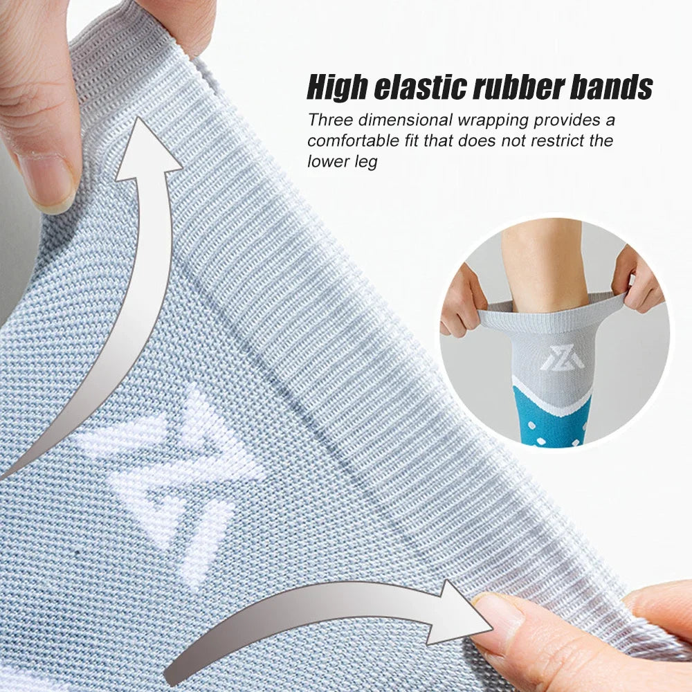 Compression Apparel Gear: 1Pair Unisex, Footless Calf Compression Sleeve Socks for Shin Splint &Varicose Vein / Rungear