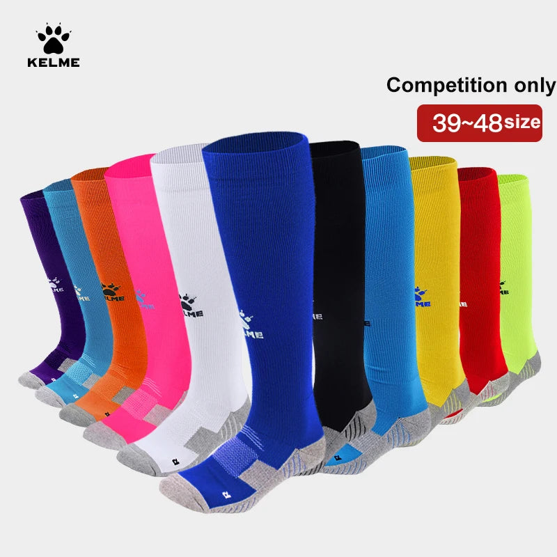 Running Sock Gear: KELME Men's Anti-Slip, Breathable, Knee-High Sport Socks K15Z908 / Rungear