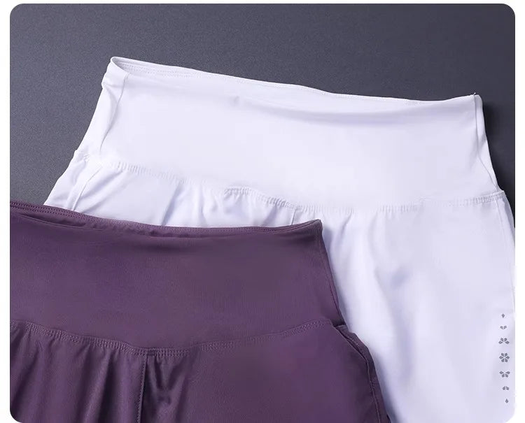 Women's Quick Dry Shorts: Lightweight, Breathable, Split Side 2 in 1 Fitness Shorts with Pockets / Rungear