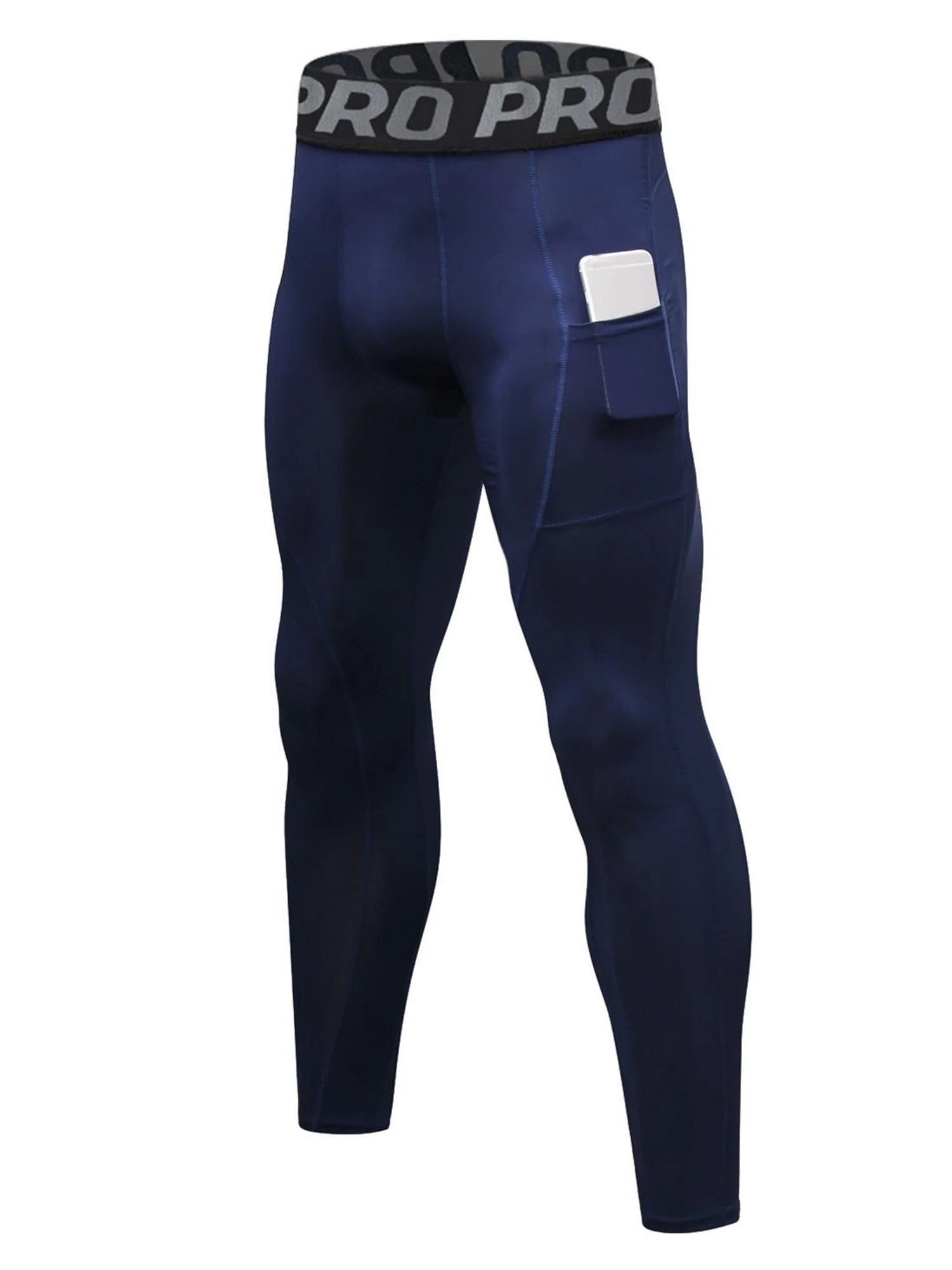 Quick Dry Compression Athletic Sports Workout Leggings Pants For Men with Pockets