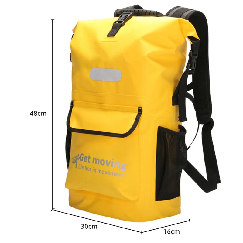 Waterproof Trail Bags: 25L Dry Storage Bag Backpack for Outdoor Sports, Hiking, Trekking / Rungear