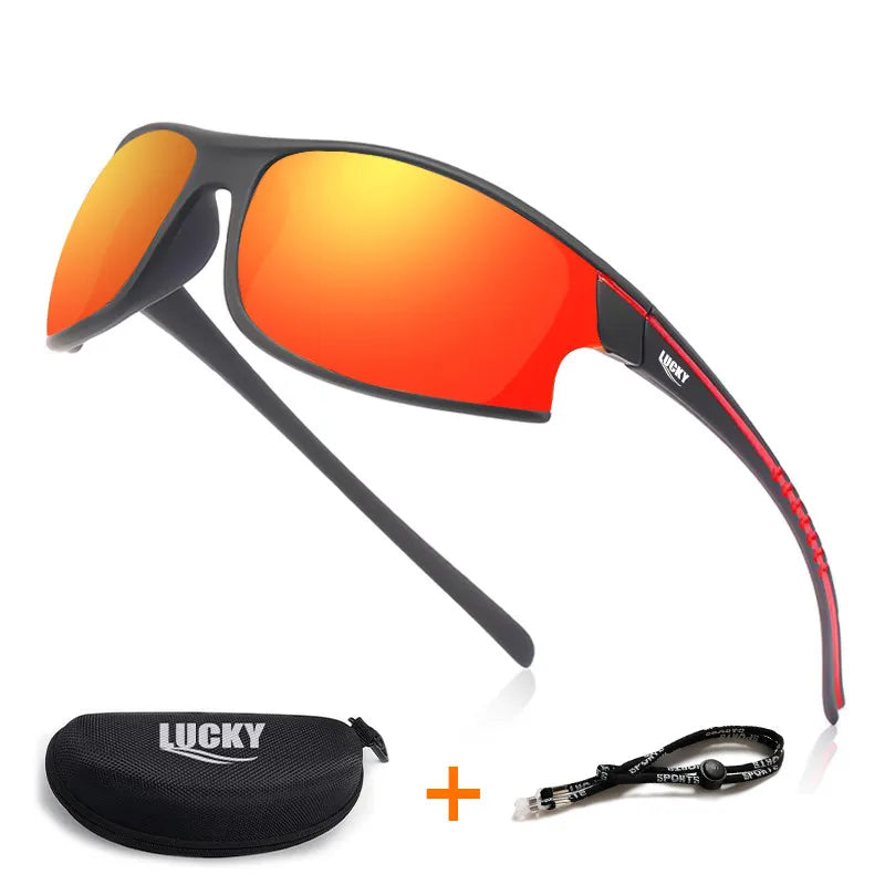 Sunglass Gear Accessories: Unisex Protective Adults UV400 Sports Sunglasses With Box / Rungear