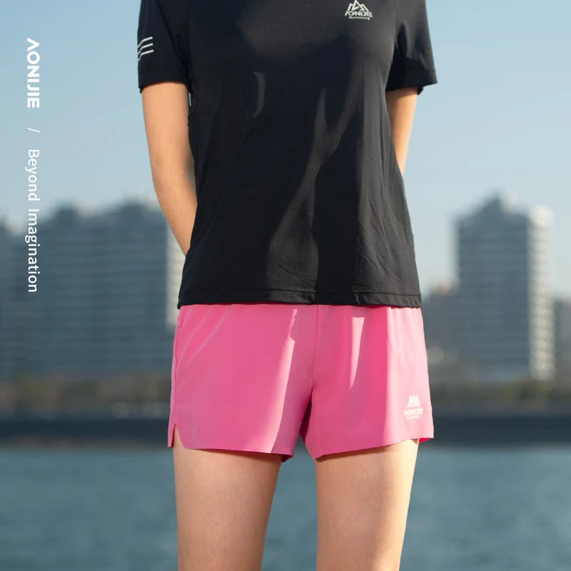 AONIJIE FW6199 Women's Running Shorts with Pockets Lightweight Quick Dry Sports Shorts Gym Workout Athletic Shorts for Women