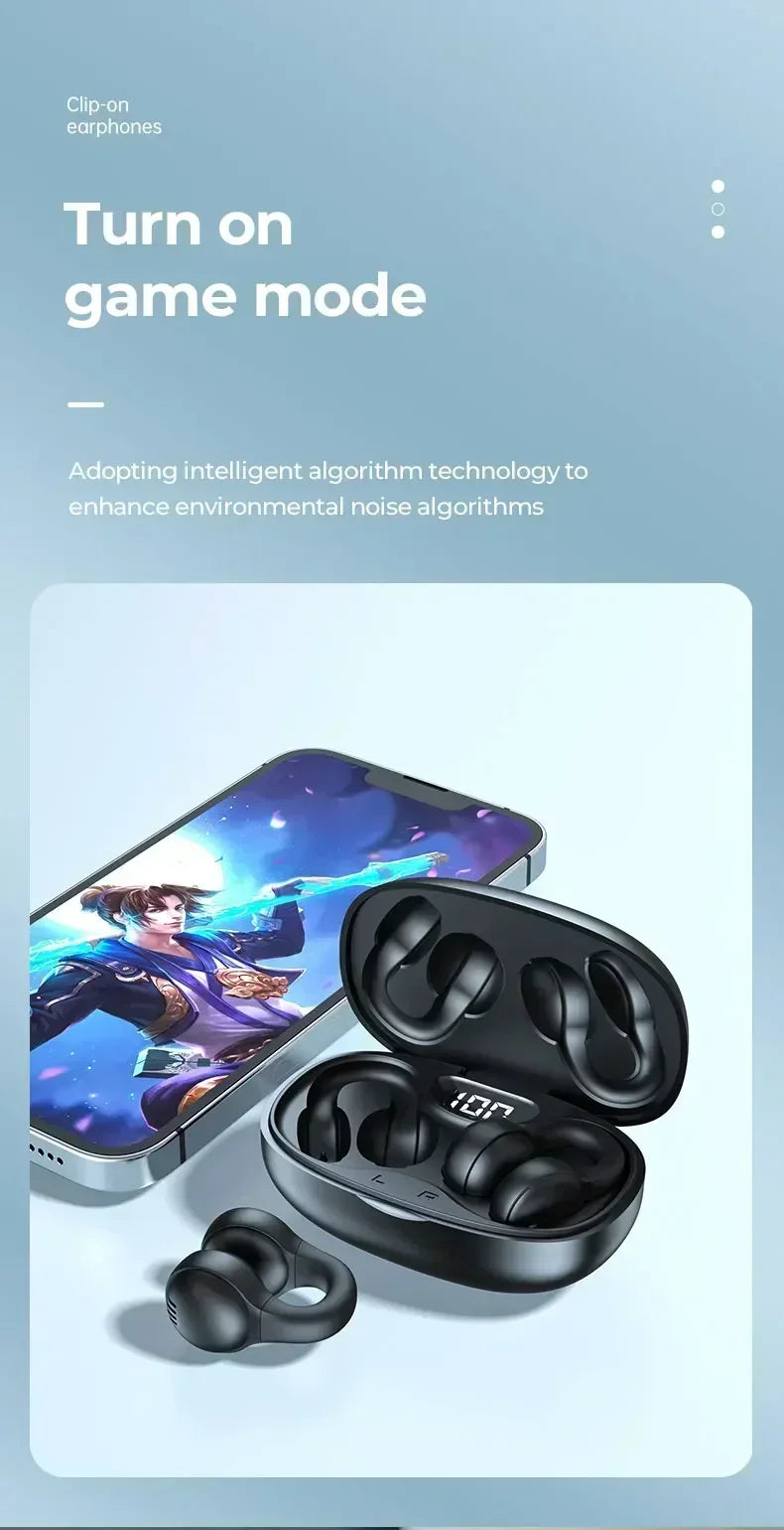 Running Earbuds Accessories: TWS X58 Wireless, Bluetooth,  Waterproof, Bone Conduction, Sports Earbuds Ear Hook With Mic / Rungear