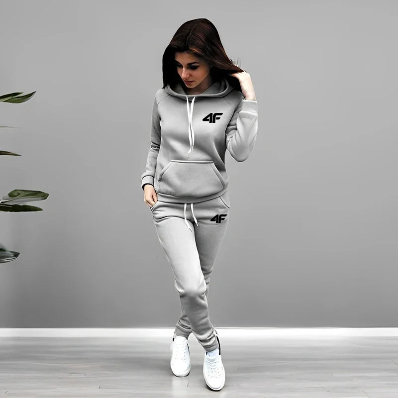Women's Winter Apparel: Outdoors, Comfort, Warm Sportswear Tracksuit Hoodies Sweatpants / Rungear