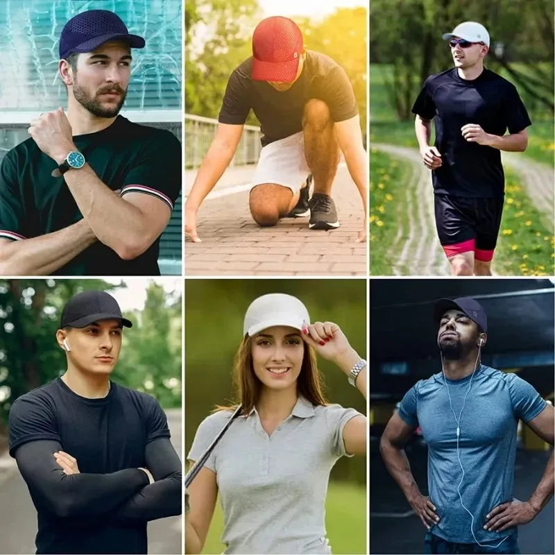 Summer Hat Gear: Unisex, Lightweight, Breathable, Quick Dry, Running Cap with Soft Brim / Rungear