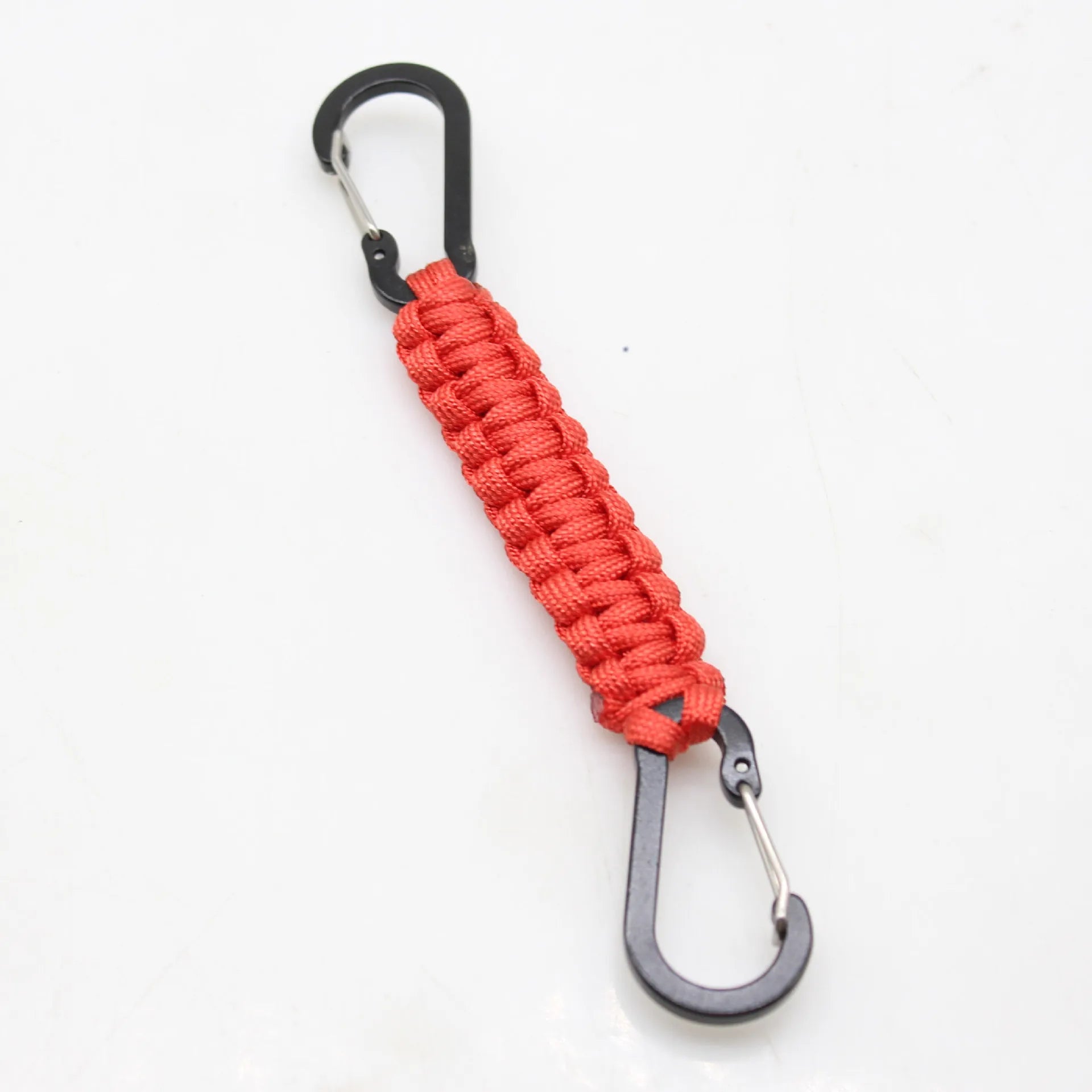 Trail Accessories: Paracord Keychain, Braided Double-Buckle Lanyard, Double Carabiners Paracord Keychain / Rungear