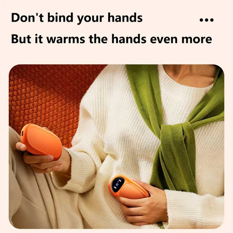 Dual Magnetic Rechargeable Hand Warmer Portable Electric Hot Pack Heater For Winter