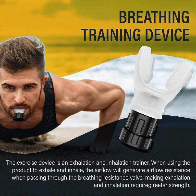 Running Tech Gear: Adjustable, Portable, Silicone Resistance Breathing Fitness Device / Rungear