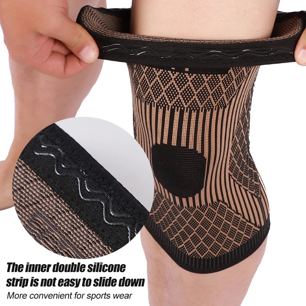 Recovery Gear Accessories: Copper Knee Compression Sleeve Brace for Arthritis Pain & Knee Pain Support / Rungear