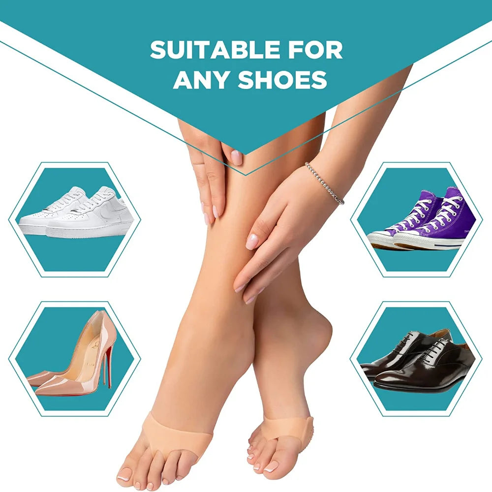 Foot Recovery Accessories: Metatarsal Pads Forefoot Pads, Anti Slip Shock Resistance Pressure Reduction Thickened Foot Protectors / Rungear