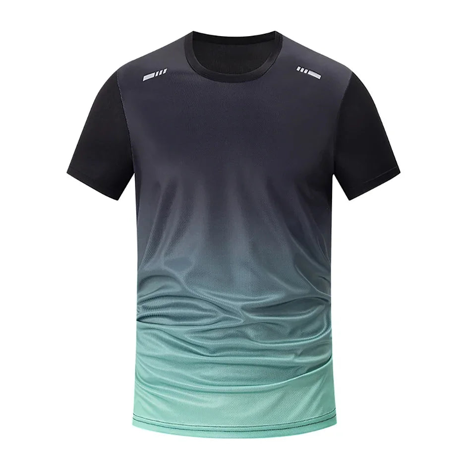 Men's Summer Running Apparel: Quick-Dry, Short Sleeved, Breathable Sports Fitness Shirt / Rungear