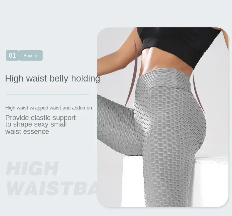 Women's High Wasted Non-Slip Tummy Control Compression Fitness Running Hiking Legging Pants
