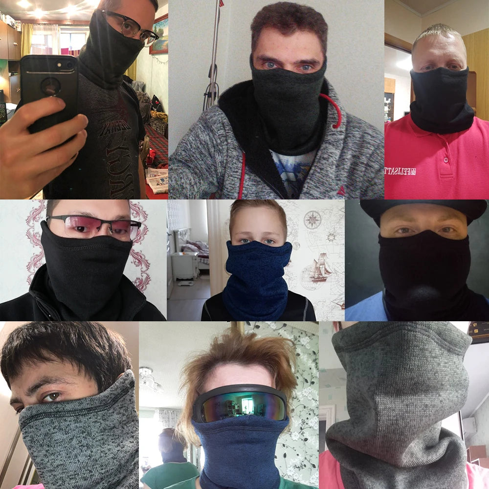 Winter Hat Gear: Unisex, Windproof, Half-Face Neck Gaiter Sports Mask for Cycling, Hiking, Running, Outdoor Sports / Rungear