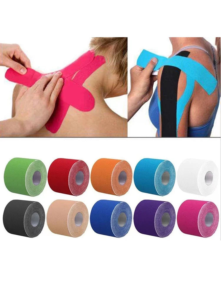 5M Kinesiology Waterproof Elastoplast Athletic Sport Tape Recovery Muscle Pain Relief