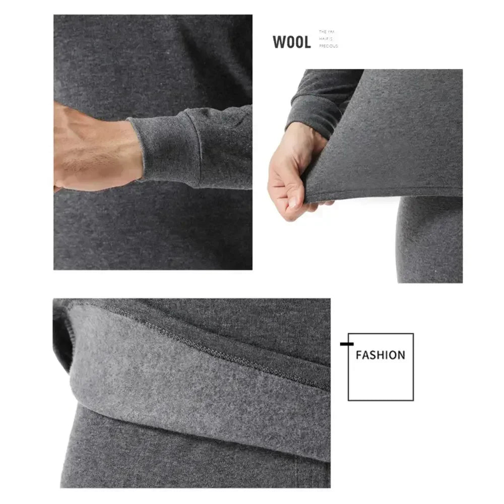 Men's Thermal Apparel: Moisture-Wicking Breathable Long Thermal Underwear Set / Rungear