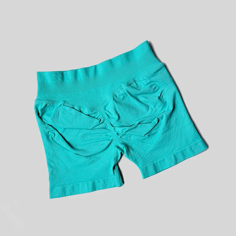 Women's Summer Apparel: Breathable, Thin, High Waisted Casual Sports Shorts, T 4.5" Low Ribbed Band / Rungear