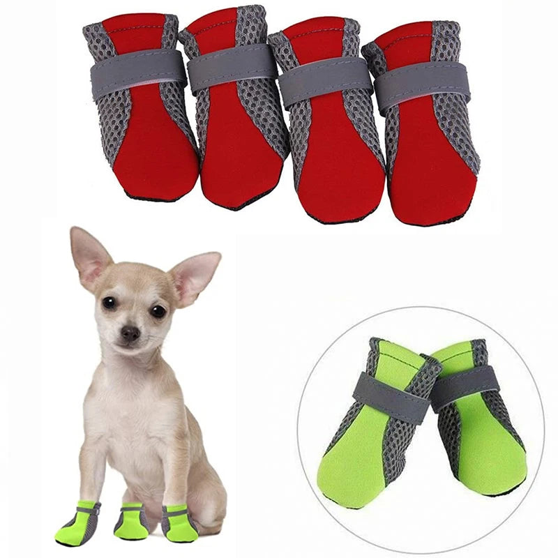 Dog Gear Accessories: Breathable, Reflective, Waterproof Soft Outdoor Dog Shoes / Rungear