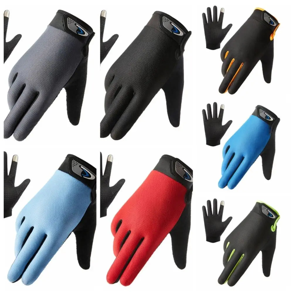 Running Gloves Gear: Ice Silk, Sun Protection, Touch Screen Full Finger Gloves / Rungear