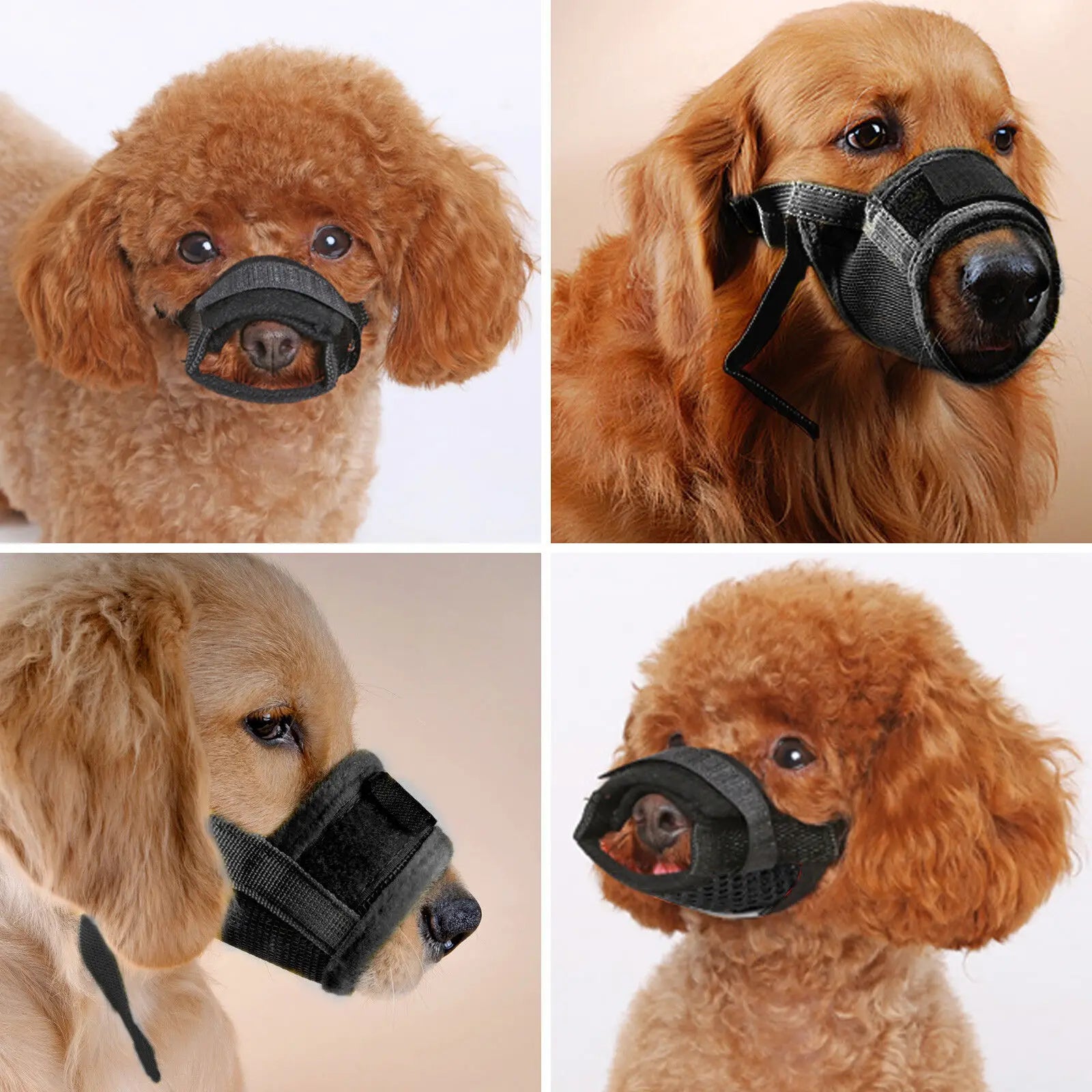 Adjustable, Breathable, Anti-Barking Dog Muzzle: Dog Running Accessories / Rungear