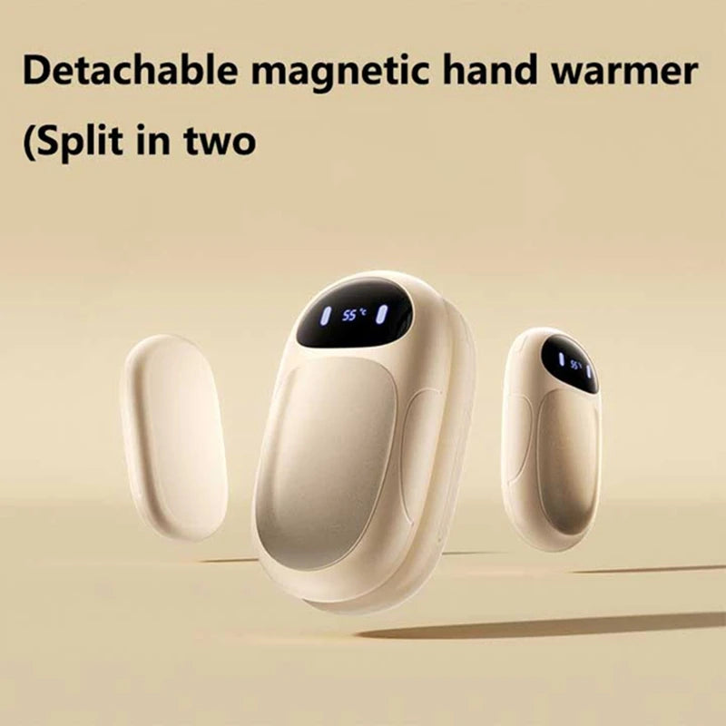 Dual Magnetic Rechargeable Hand Warmer Portable Electric Hot Pack Heater For Winter