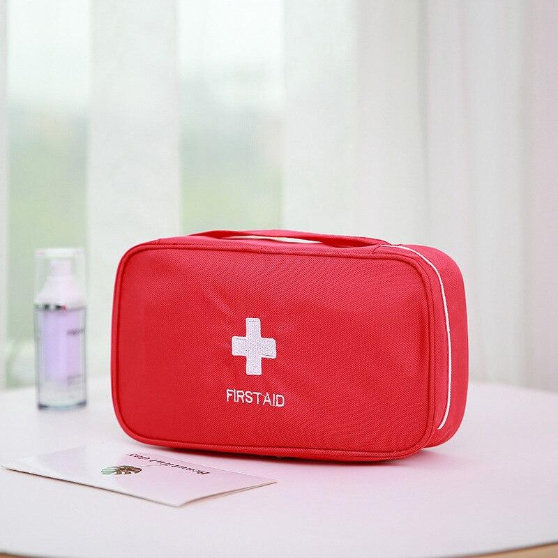 Portable Medium Empty Emergency First Aid Survival Pills Bag for Car Travel, Camping, Hiking