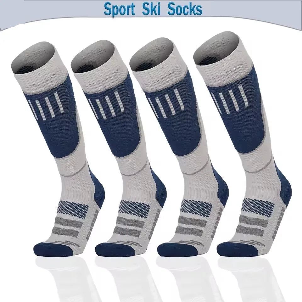 Running Compression Socks: 1 PR Unisex, Winter Merino Wool, Thermal Long Compression Socks for Running, Hiking / Rungear