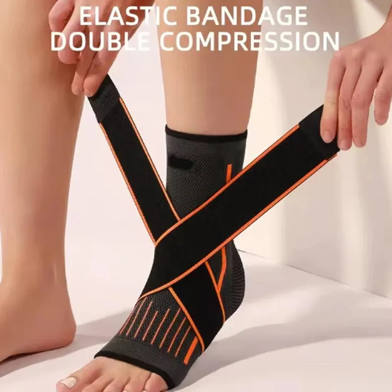 Recovery Gear Accessories: Unisex, Adjustable Compression Ankle Support Protection for Running, Hiking / Rungear