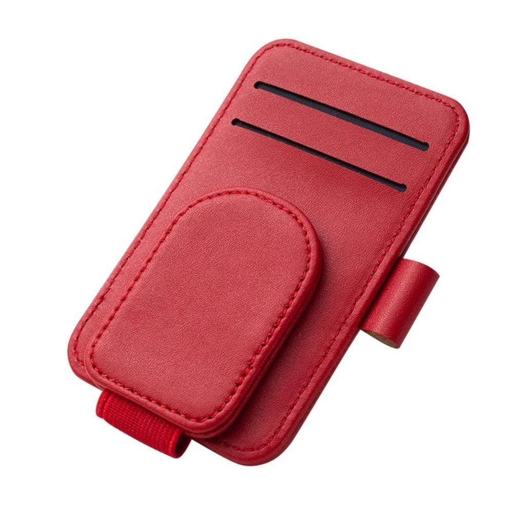 Sunglasses Gear Accessories: Multifunction, Leather, Portable Sun Sunglasses and Card Hanger Clip / Rungear