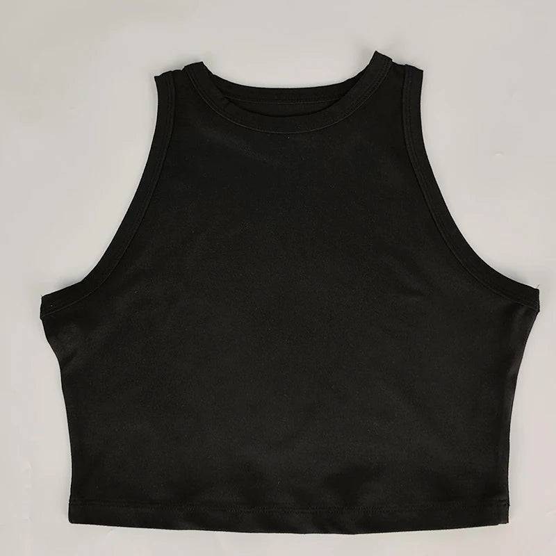 Women's Running Clothing: Seamless Knit, Workout Breathable, Crop Top, Tank Top Without Pads / Rungear