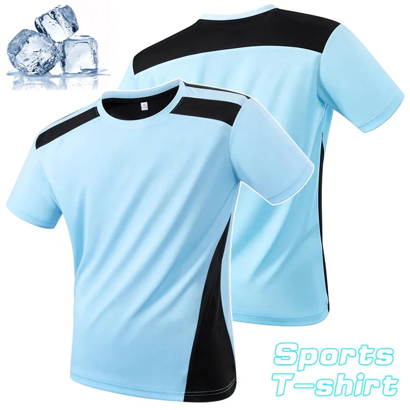 Men's Quick Dry Shirts: Lightweight, Short Sleeved Running Round Neck Sports Shirt / Rungear