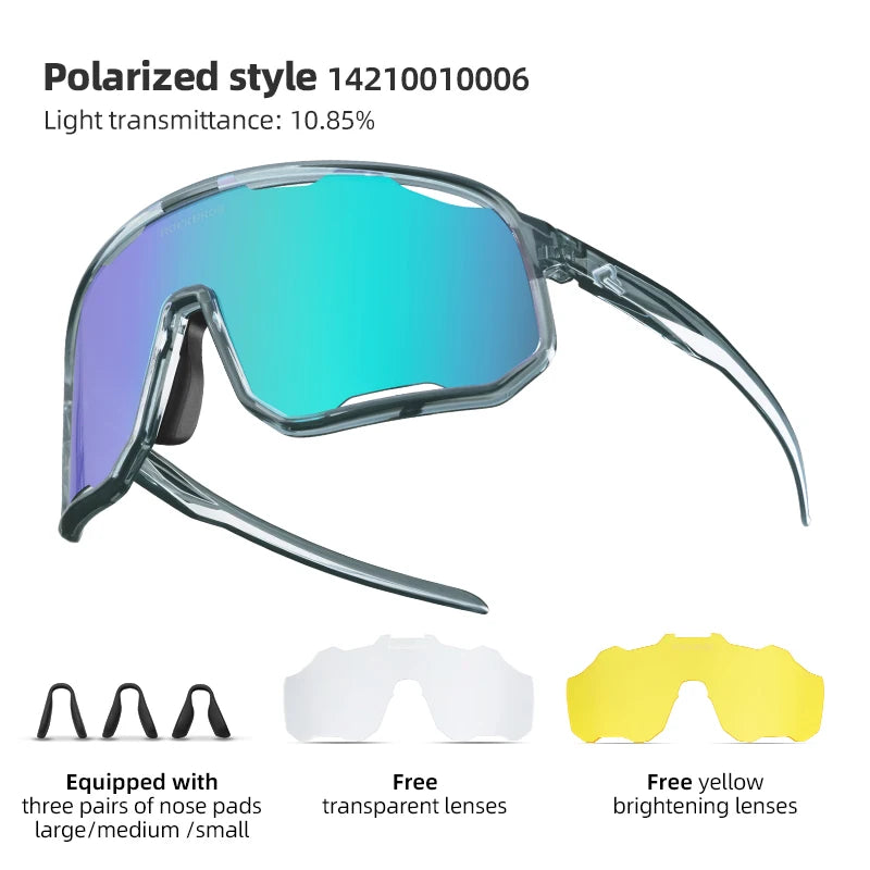 Sunglasses Running Gear: ROCKBROS Polarized Sunglasses, Outdoor UV400 Protection, Sports Eyewear for Outdoor Sports / Rungear
